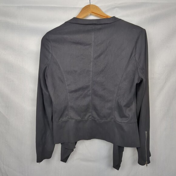 Allegra K Open Front Jacket with Zipper Detail - Picture 5 of 6